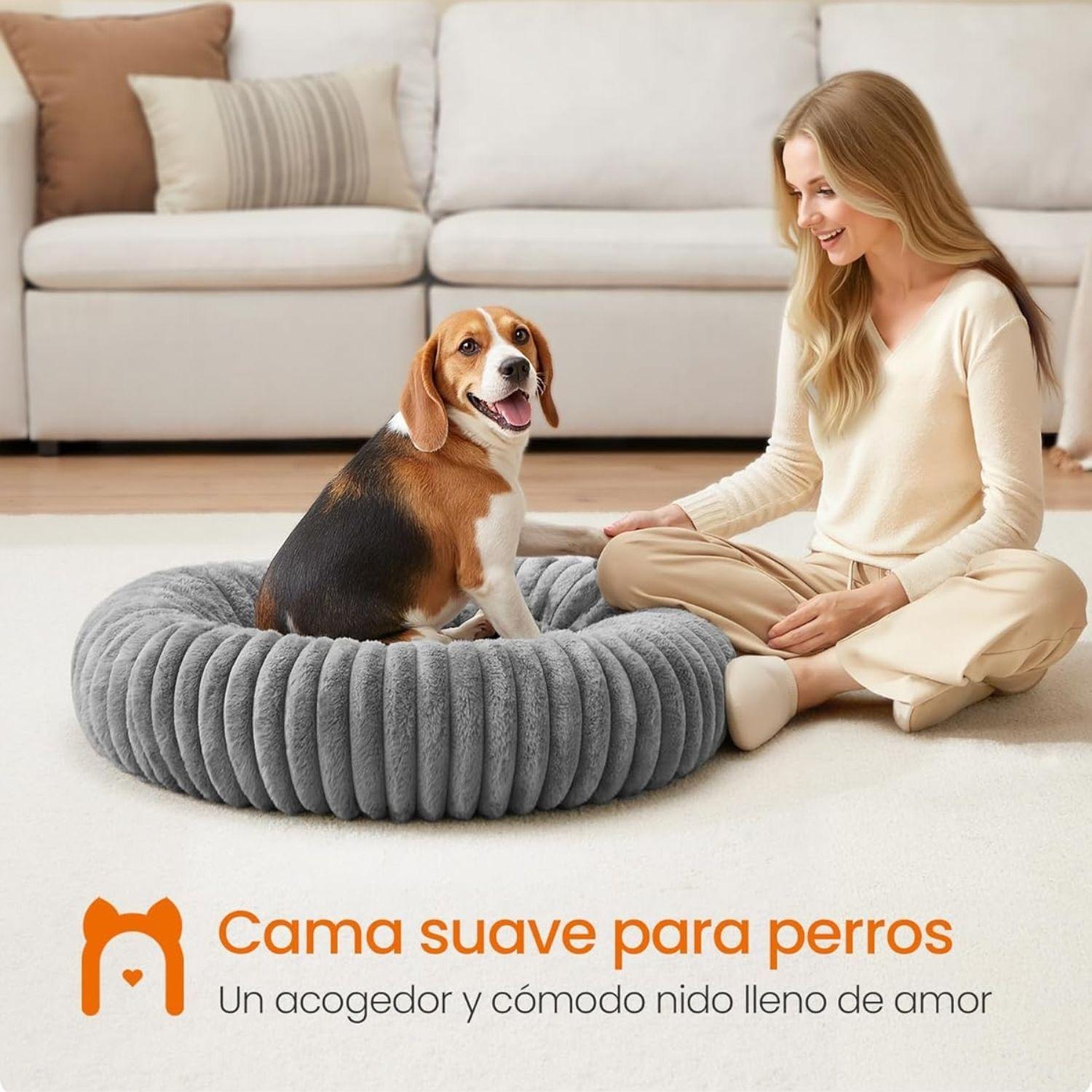 Cama Para Mascotas Cojín Acolchado Y Antideslizante-3