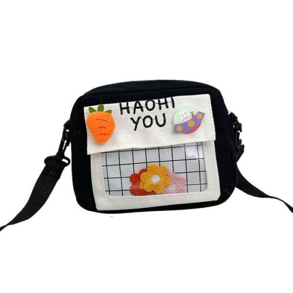 Mini Bolso Colgante Vintage Bandolera Negro-0