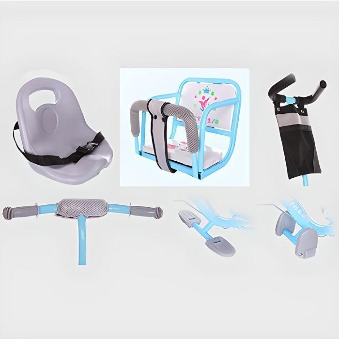 Triciclo Infantil Doble Asiento Paseador Cochecito 4 En 1-3