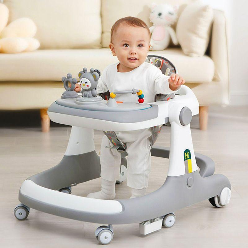 Andadera Caminadora De Bebé Multifuncional Anticaida Unisex Verde-3