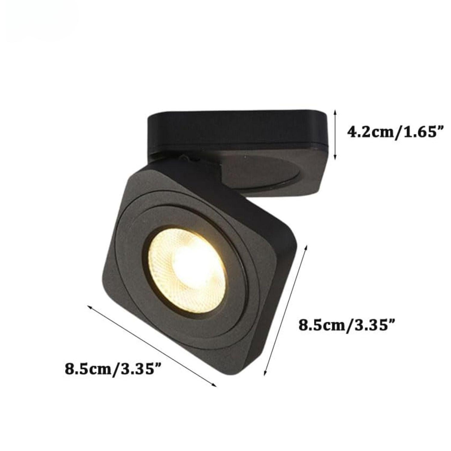 Foco de Superficie Ultrafino Cuadrado Moderno-4