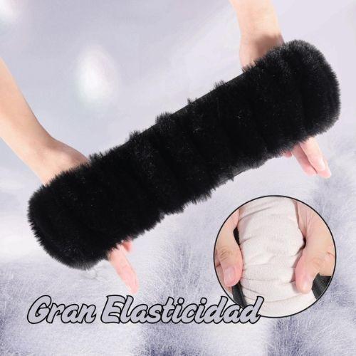 Kit Funda De Volante Pomo Freno Cinturon Reposabrazos Felpa-3