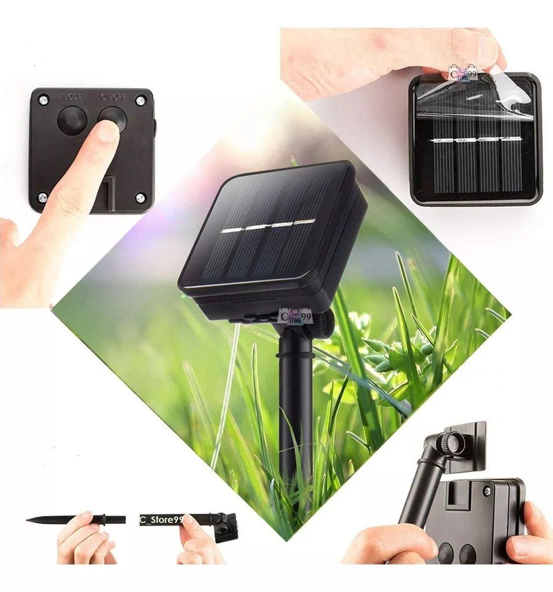Luces Led Recargable Luz Solar Guirnalda impermeable-3
