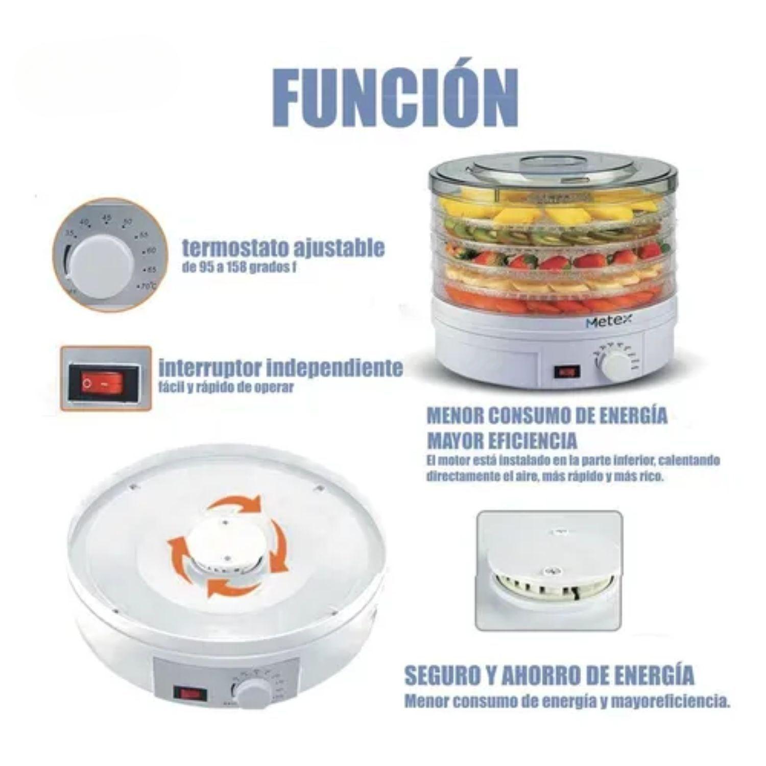 Deshidratador De Alimentos Frutas Verduras 220V Electrico-3