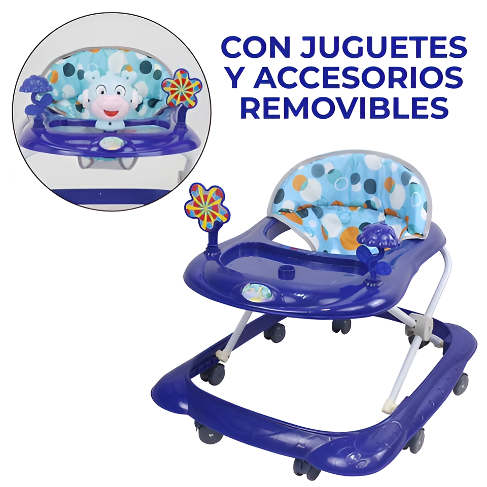 Andadera Caminador Plegable Antivuelco Para Bebés Portatil-2