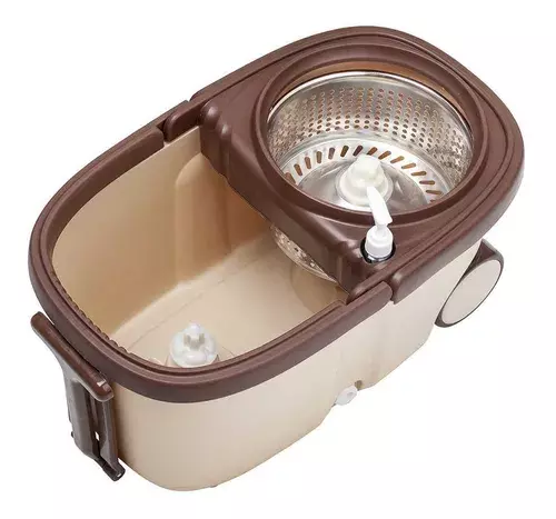 Mopa Trapeador Giratoria 360 Metalica Con Ruedas-2