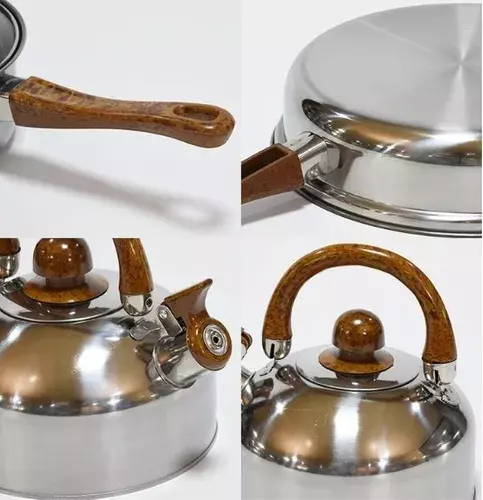 Bateria De Cocina 12 Piezas Acero Inoxidable-2