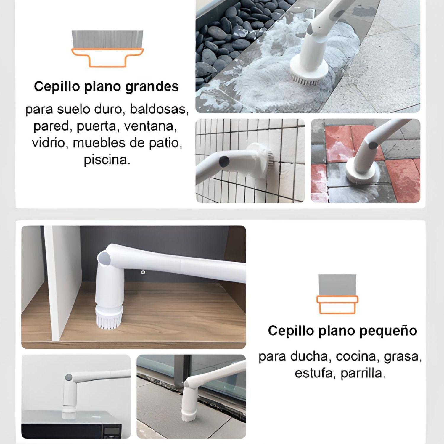Cepillo De Limpieza Eléctrico Inalámbrico Multiuso Hogar-4