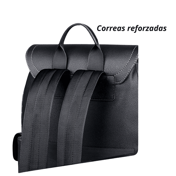 Mochila De Cuero Sintético Impermeable Viajes Universidad Trabajo-5