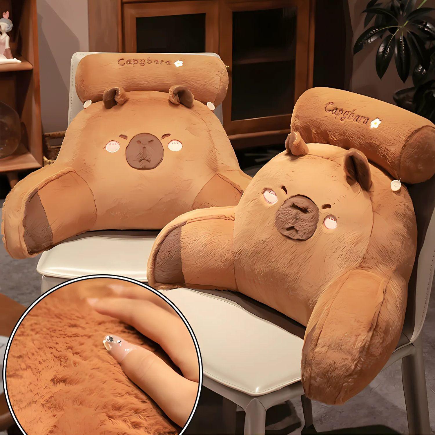Almohada De Respaldo Capibara Cojin Multifuncional-3