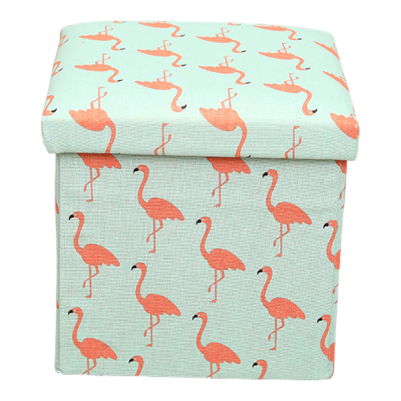 Puff Silla Baul Organizador Estampado Colores 38cm-0