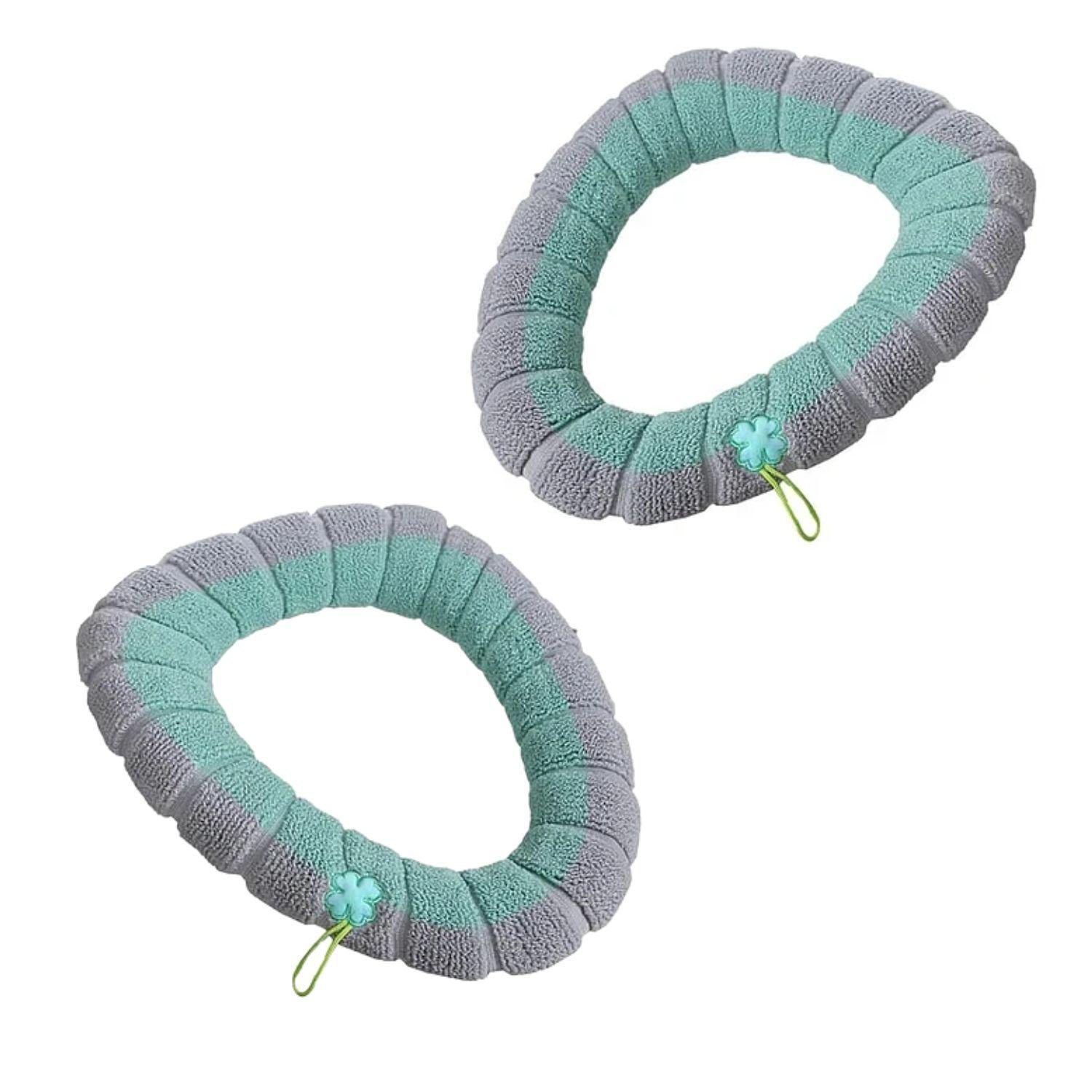 Pack 2 Fundas De Inodoro WC Felpa Lavable-0
