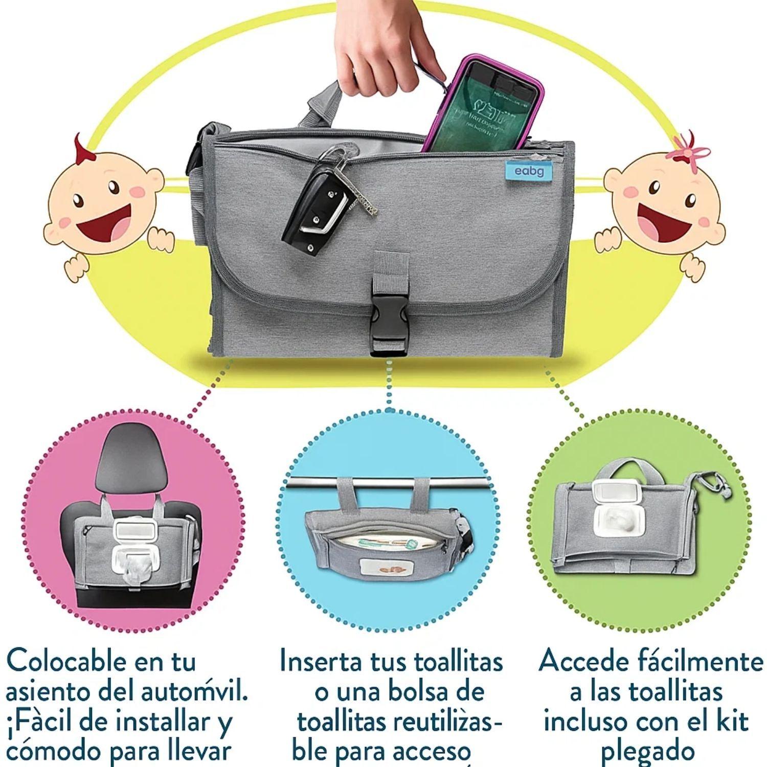 Cambiador Mudador Pa ales Beb Plegable Portatil Impermeable-3