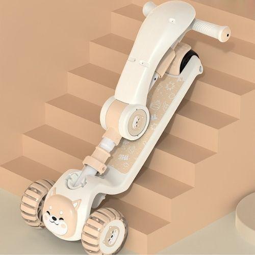 Scooter Plegable Monopatin Ajustable Con Luces LED-2