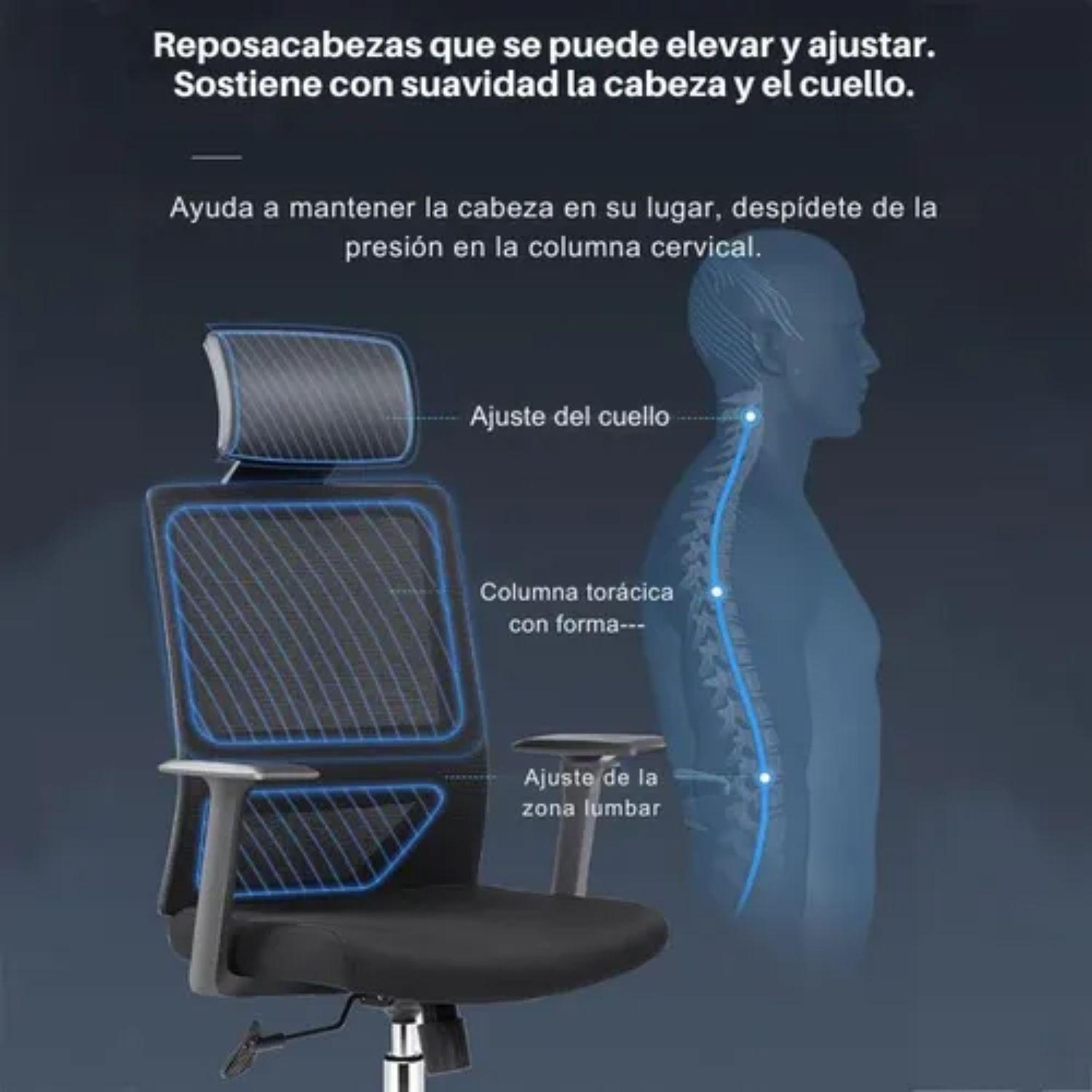 Silla Reclinable Para PC De Escritorio Oficina Ejecutiva-3