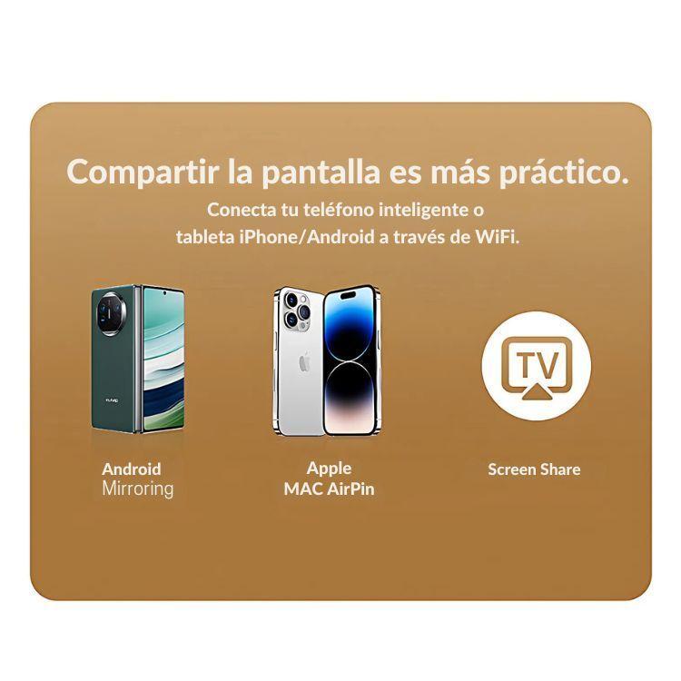 Mini Proyector Portátil 4K WiFi HD Android con Bluetooth-2