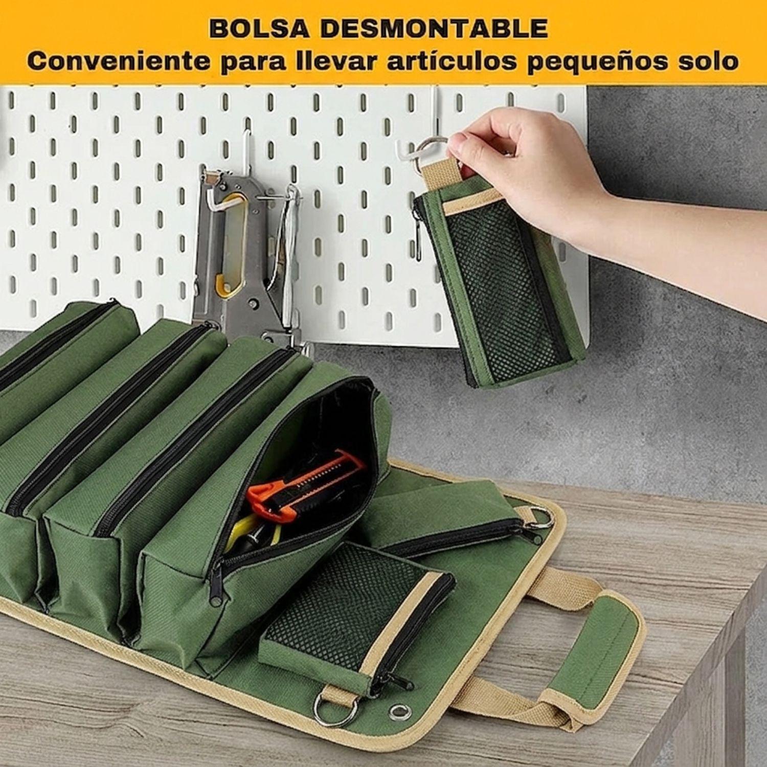 Bolso Organizador Herramientas Enrrollable De 5 Estuches-3