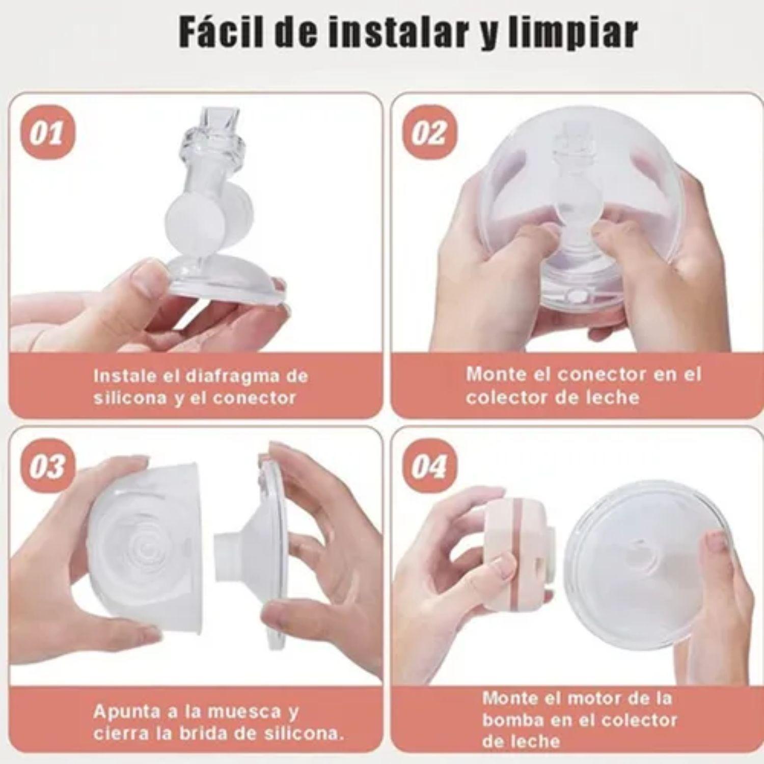 Extractor De Leche Materna Portatil Electrico Silencioso-4