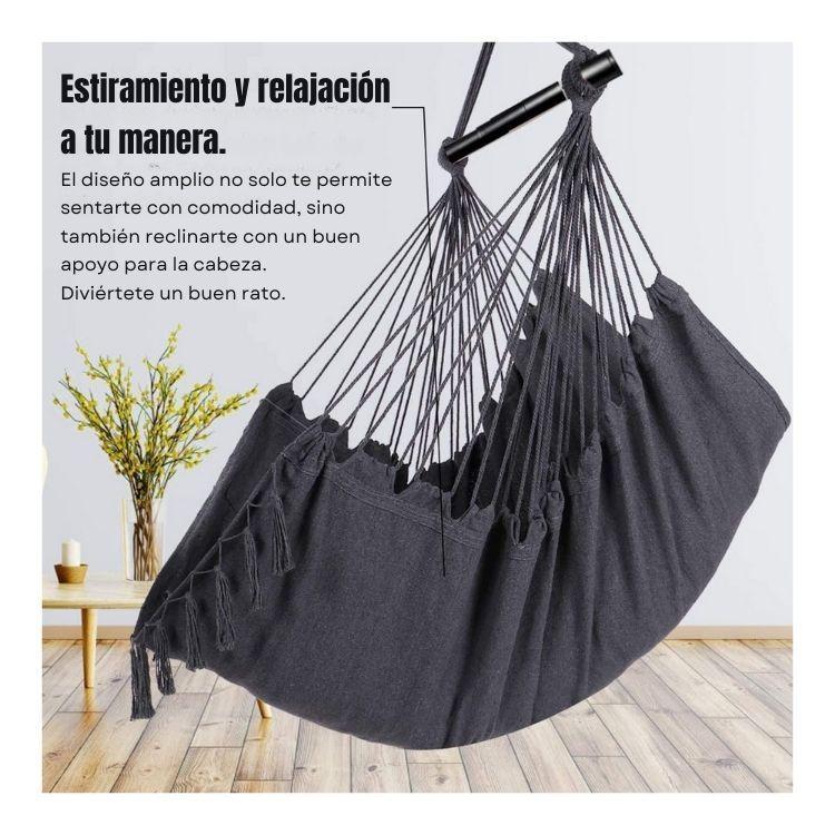 Silla Hamaca Colgante Elegante Estilo Boho Moderna-3