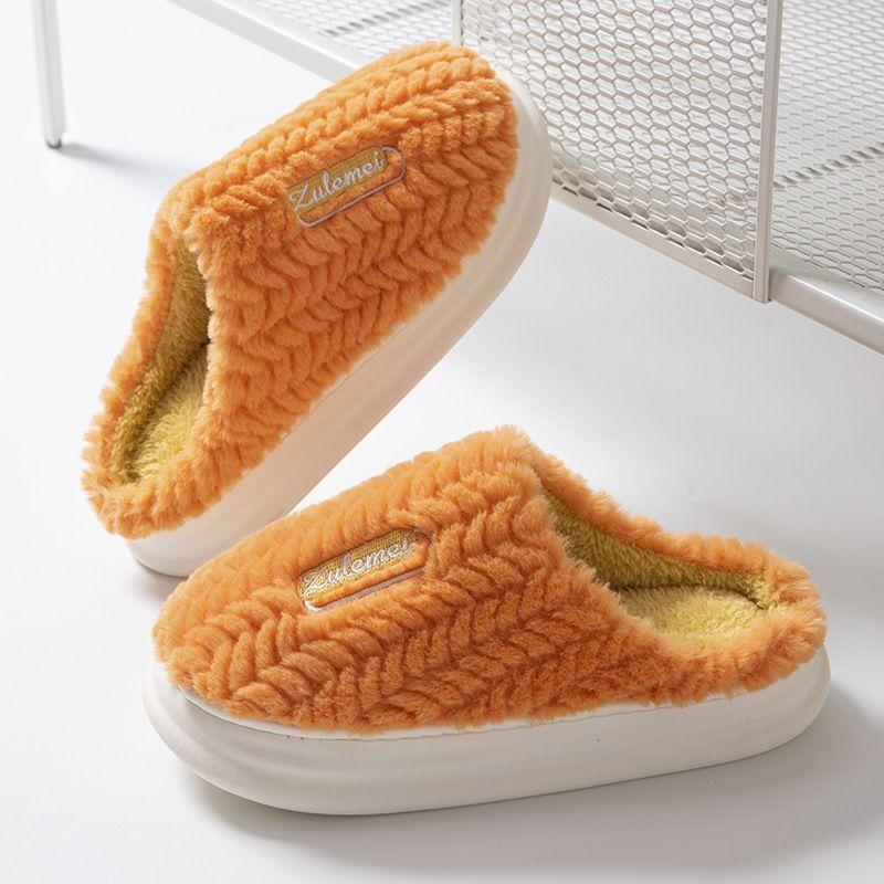 Pantuflas Con Felpa Interior Hombre Mujer Unisex - Naranjo-1