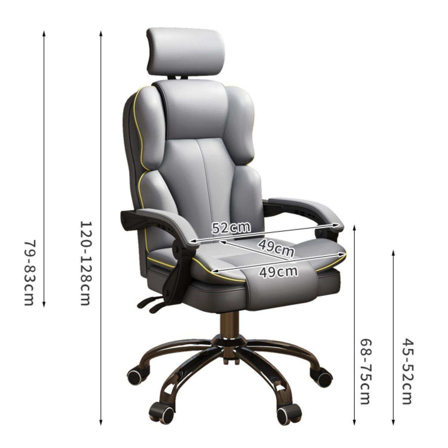 Silla Pc Negra Sillón Regulable Ejecutiva Oficina Escritorio-4