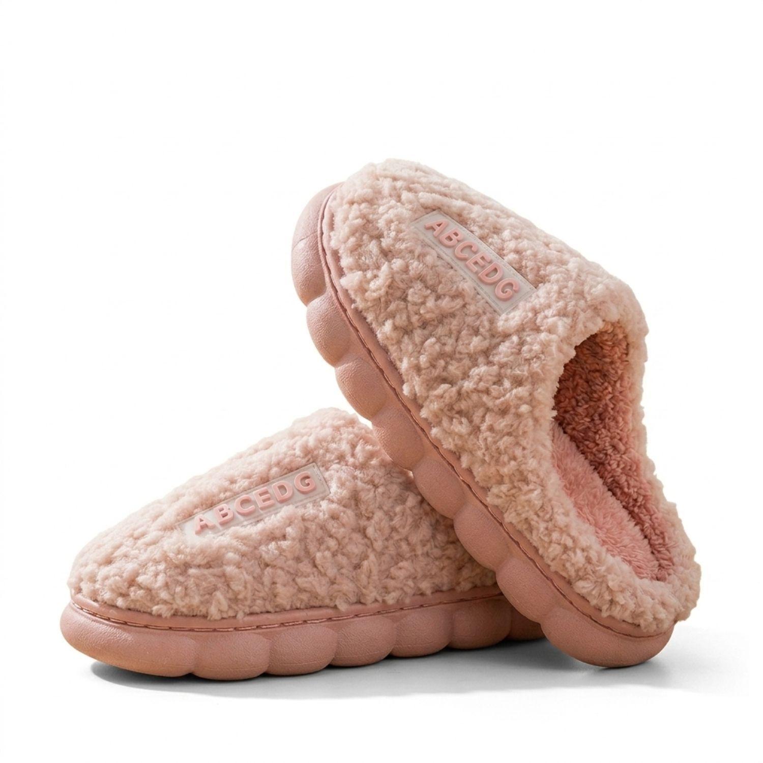 Pantuflas de algod n de oto o e invierno para parejas-2