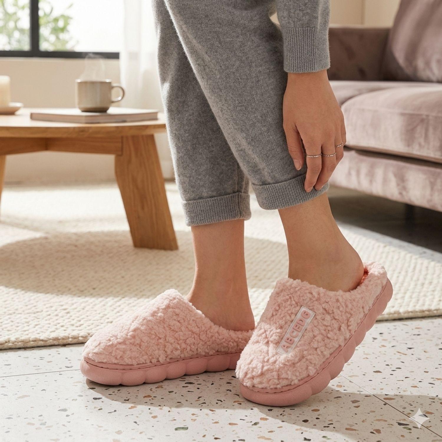 Pantuflas de algod n de oto o e invierno para parejas-3