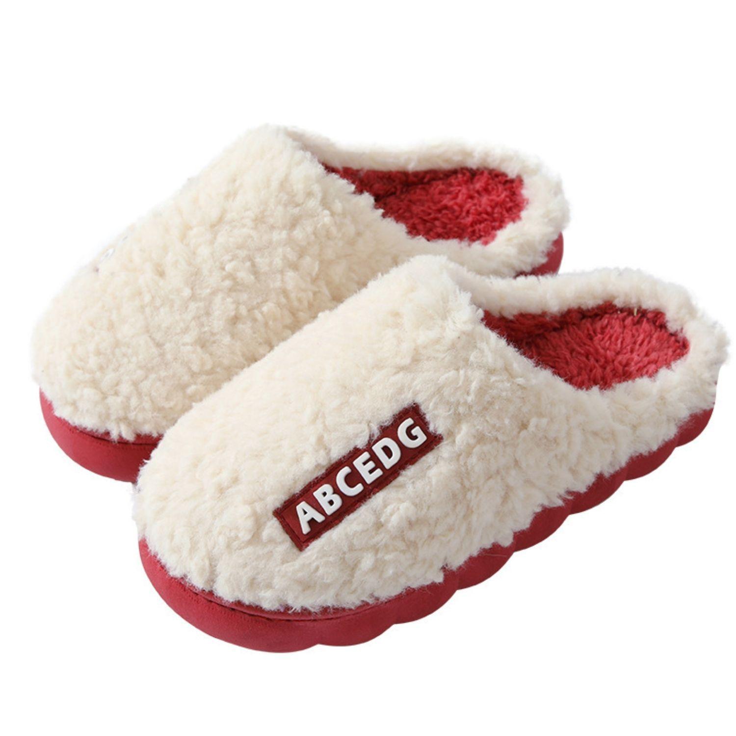 Pantuflas de algod n de oto o e invierno para parejas-0