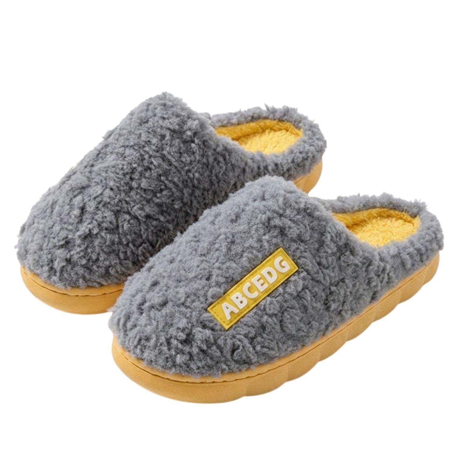 Pantuflas de algod n de oto o e invierno para parejas-0
