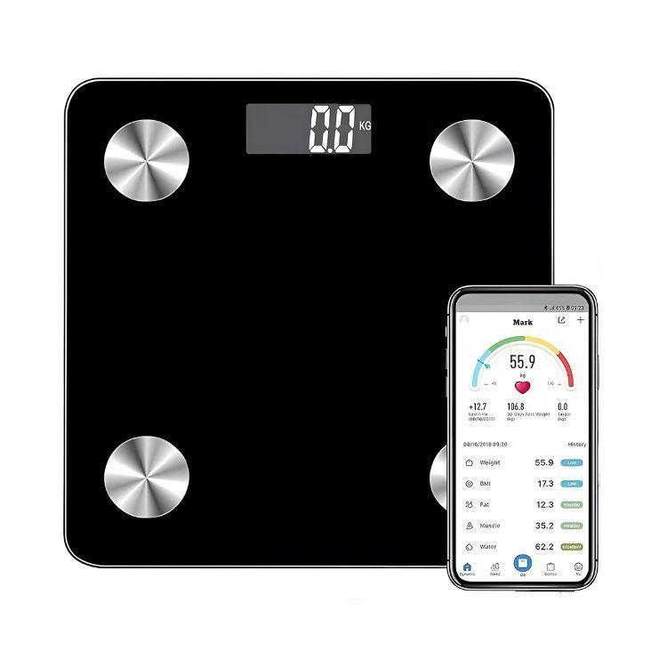 Balanza Pesa Baño Usb Digital Bluetooth Recargable 180kg-2