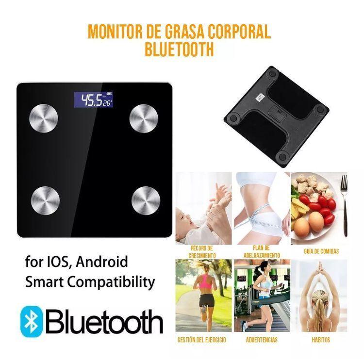 Balanza Pesa Baño Usb Digital Bluetooth Recargable 180kg-3