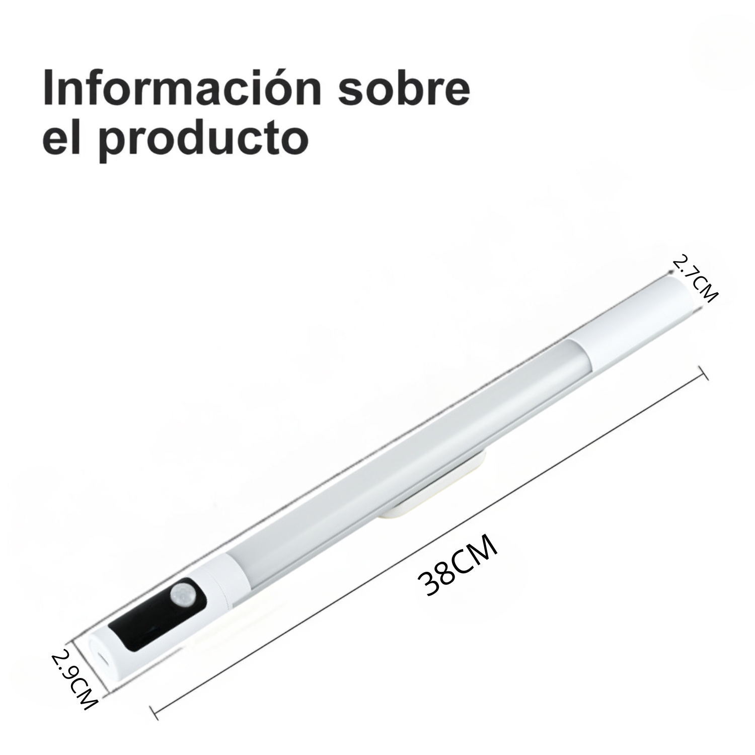 Barra De Luz LED Lampara 30 cm Con Sensor De Movimiento-4
