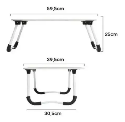 Mesa Cama 60x40x28cm Portátil Desayuno Bandeja-2