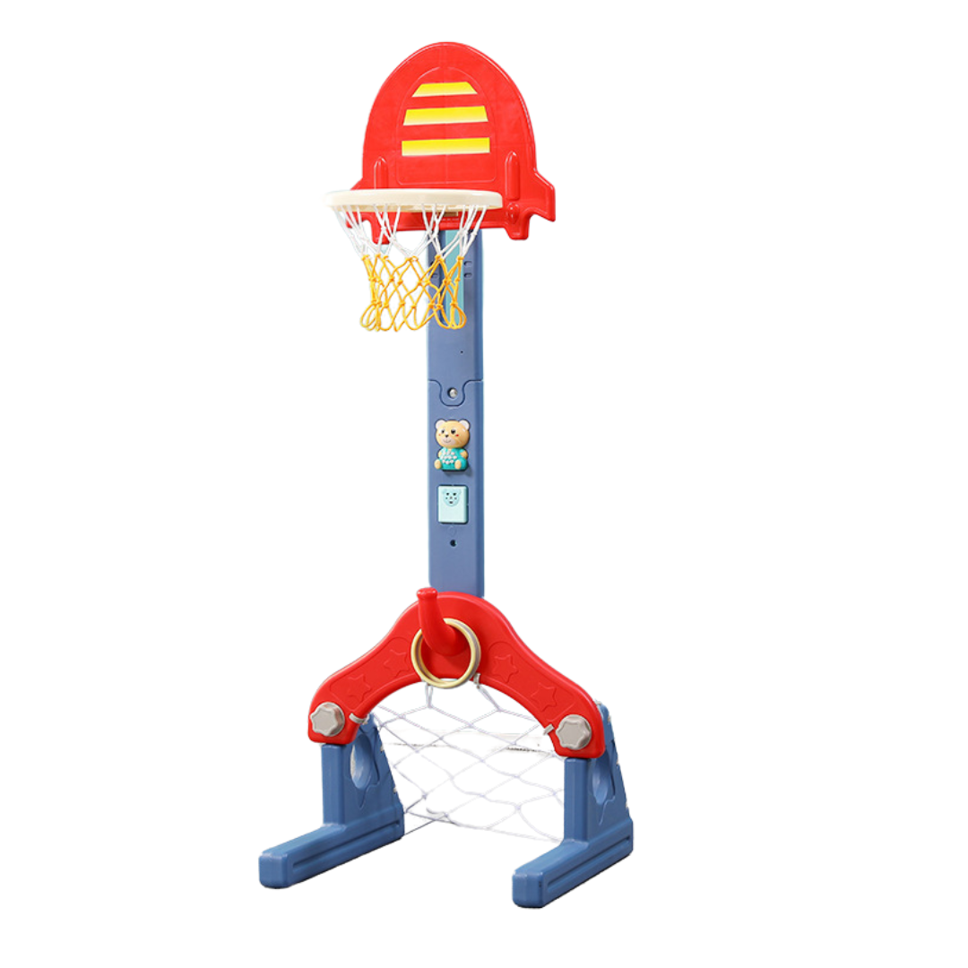 Aro De Basketball Infantil Torre Multisuso 4 En 1 Ajustable-0