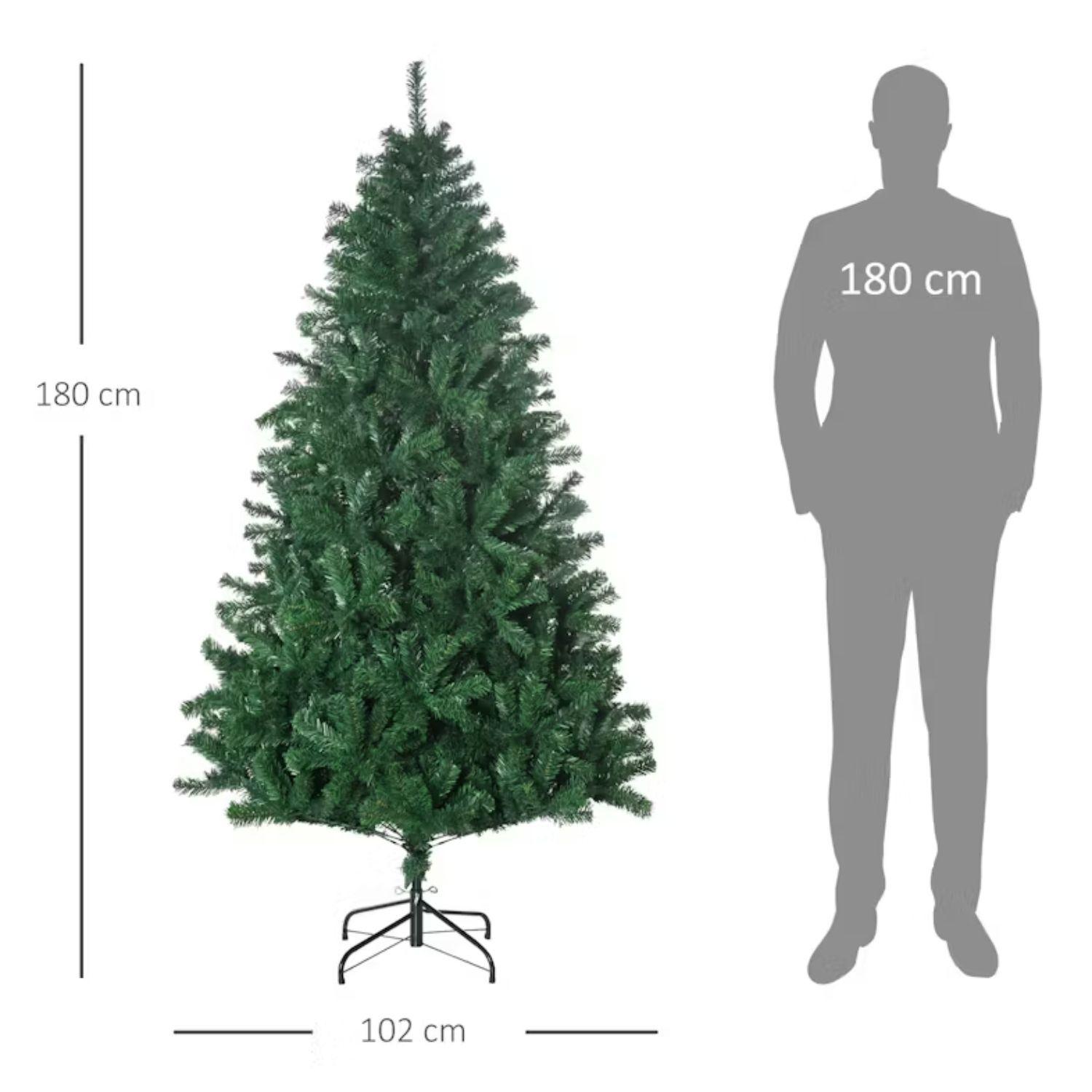 Arbol De Navidad 180cm Artificial Pino Decorativo Frondoso-1