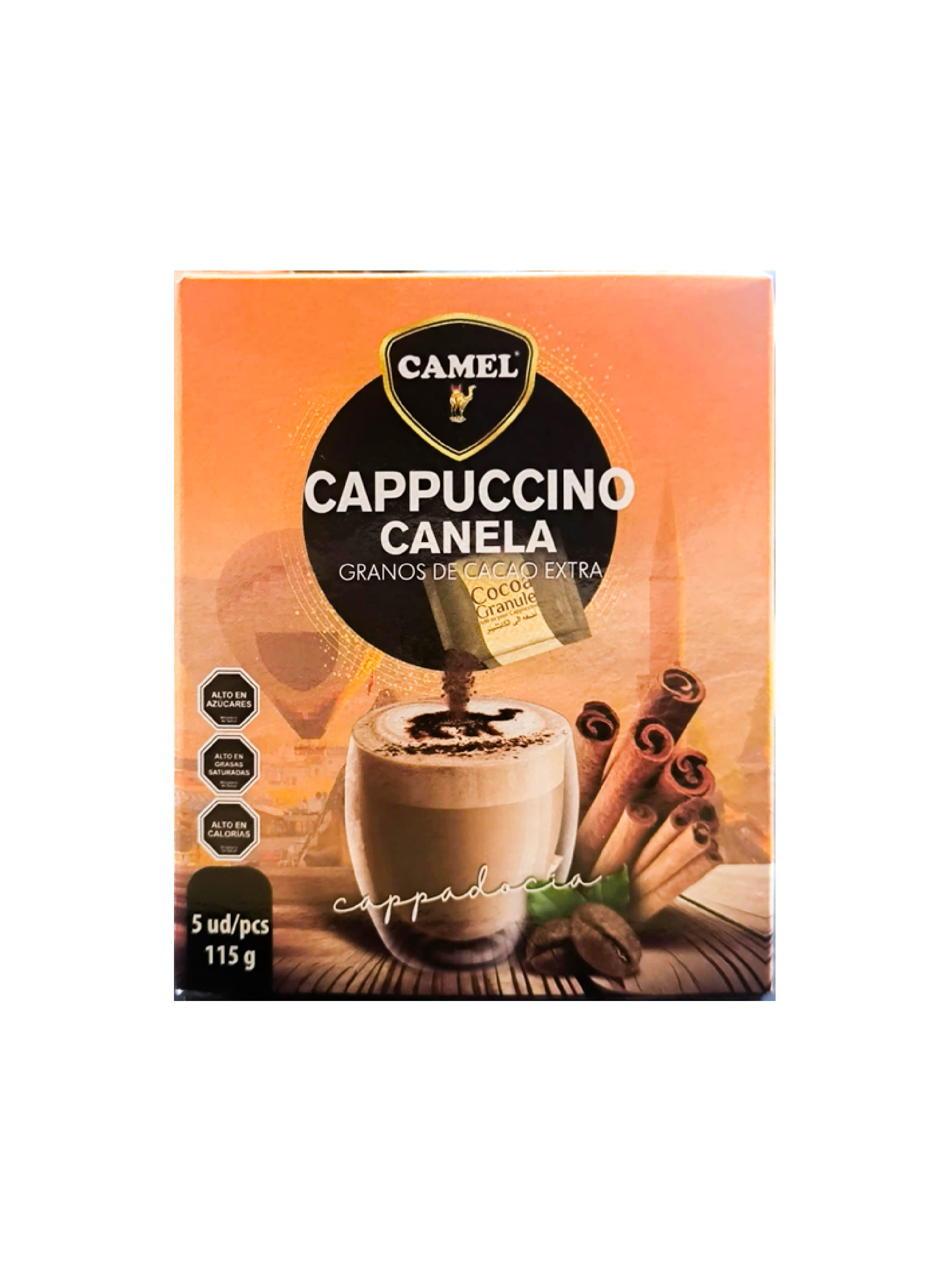 Pack x4 Café Camel Cappuccino Canela  115g (5x23g)-1