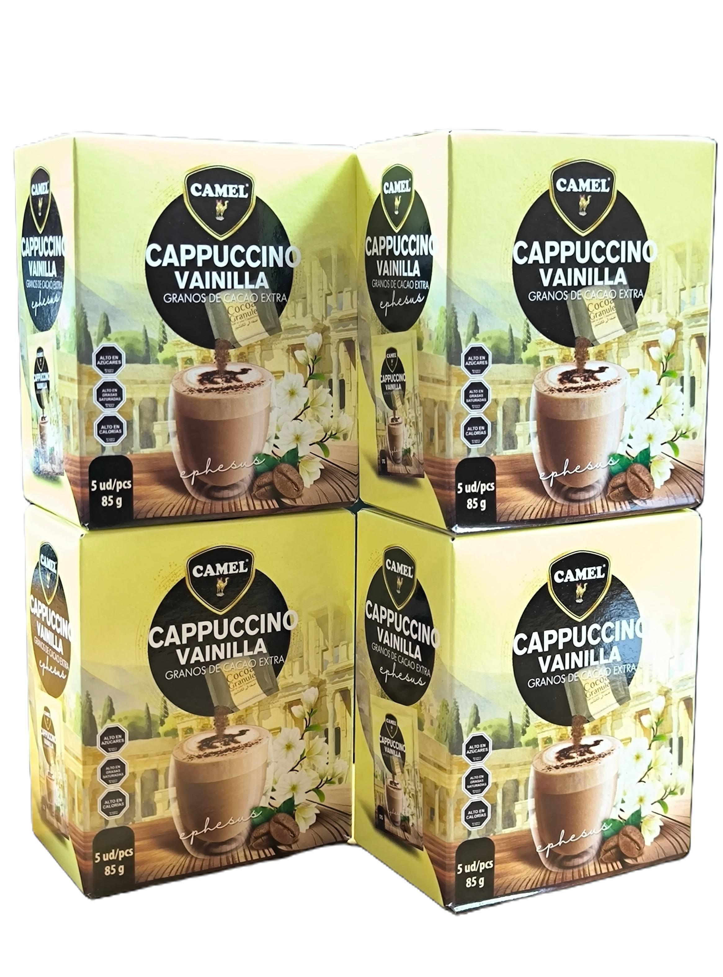 Pack x4 Café Cappuccino Camel Vainilla 85g (5x17g)-0