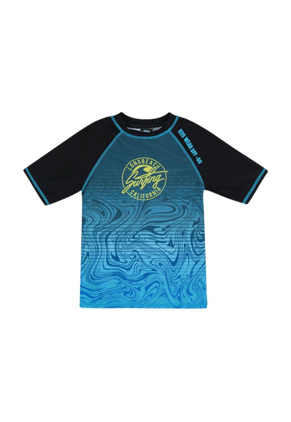 Polera Niño UV50+ H2O Wear M/Corta Negro-0