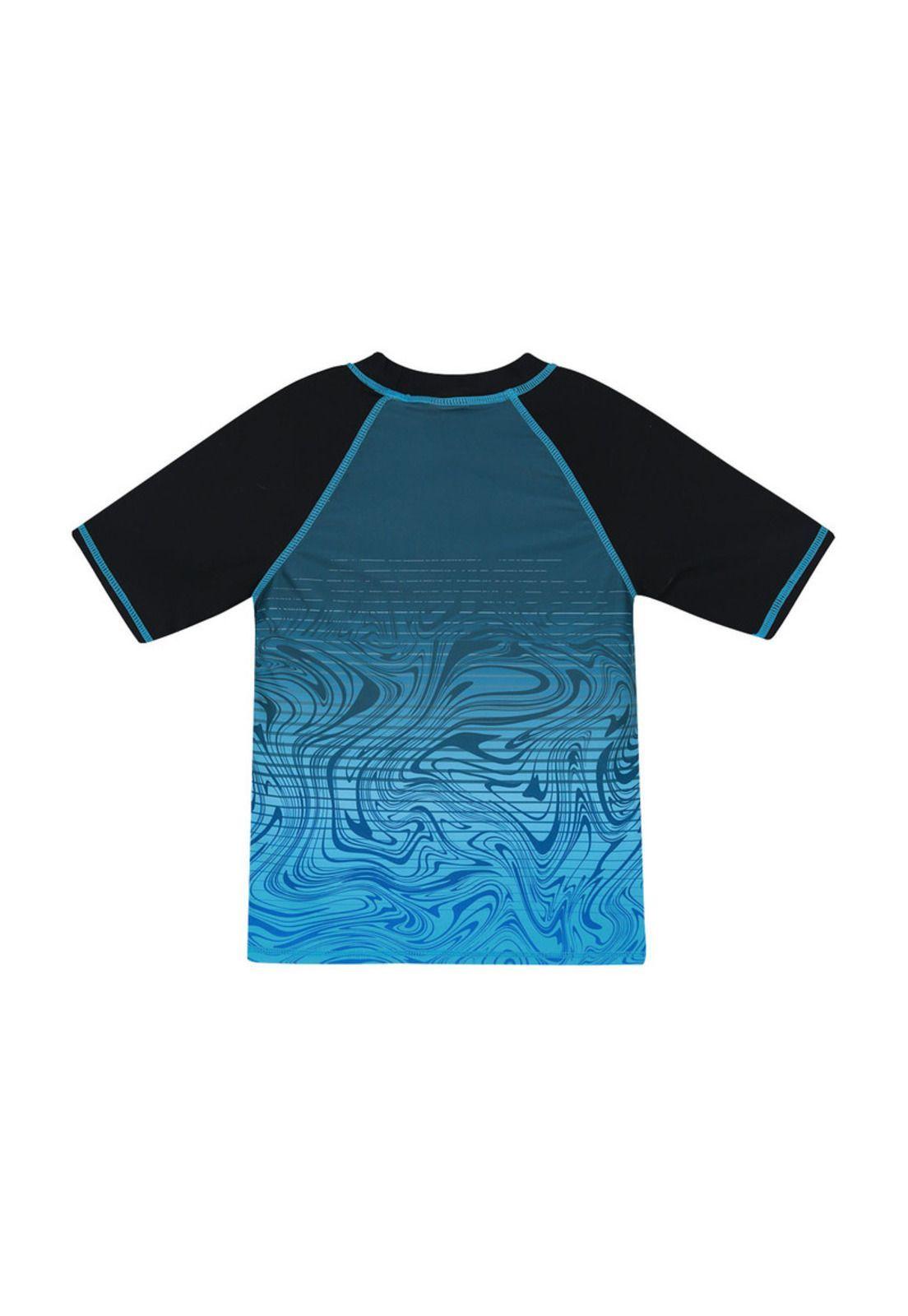 Polera Niño UV50+ H2O Wear M/Corta Negro-1