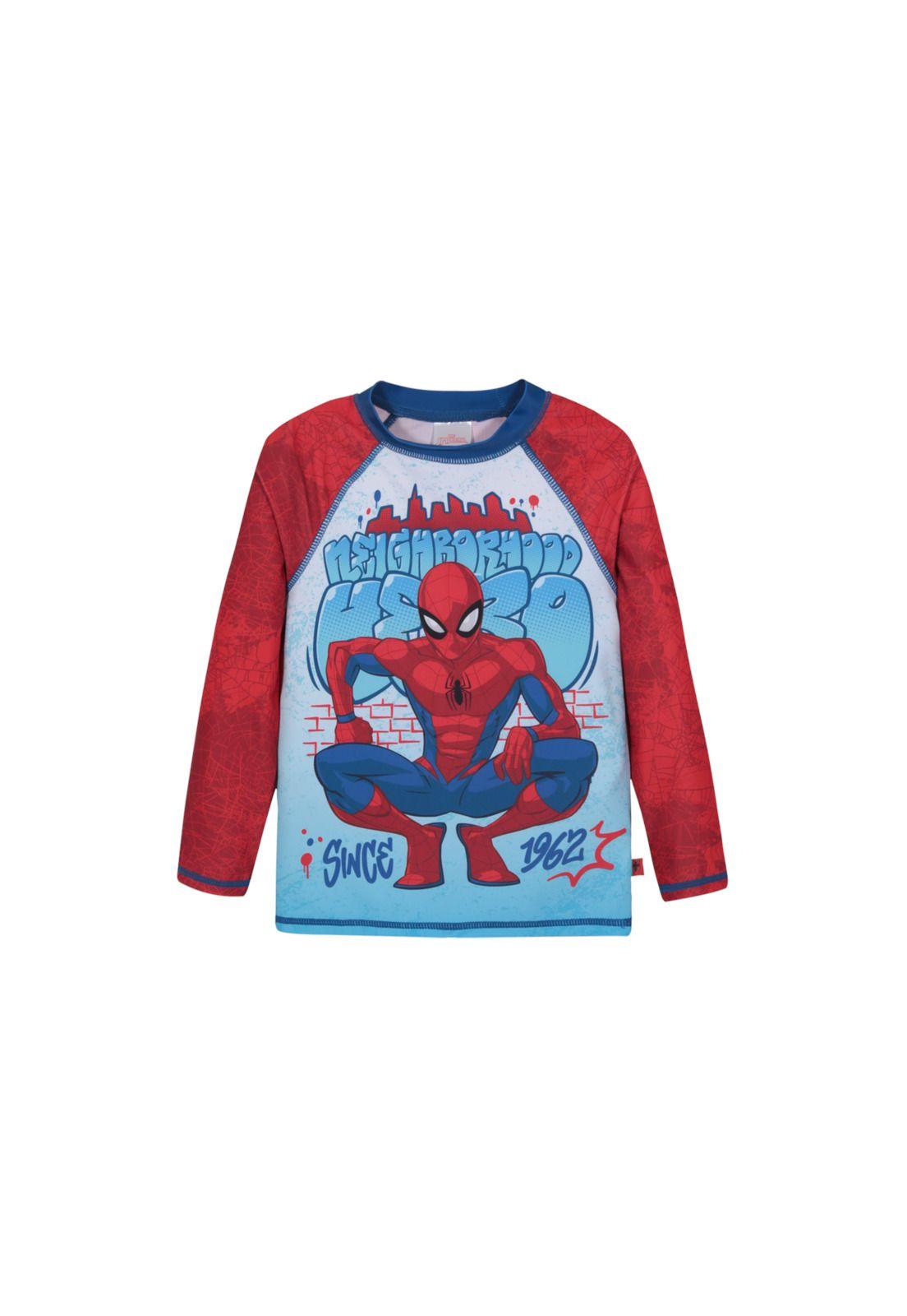 Traje de Baño Niño Poleta UV50 M/Larga Spiderman Disney-1