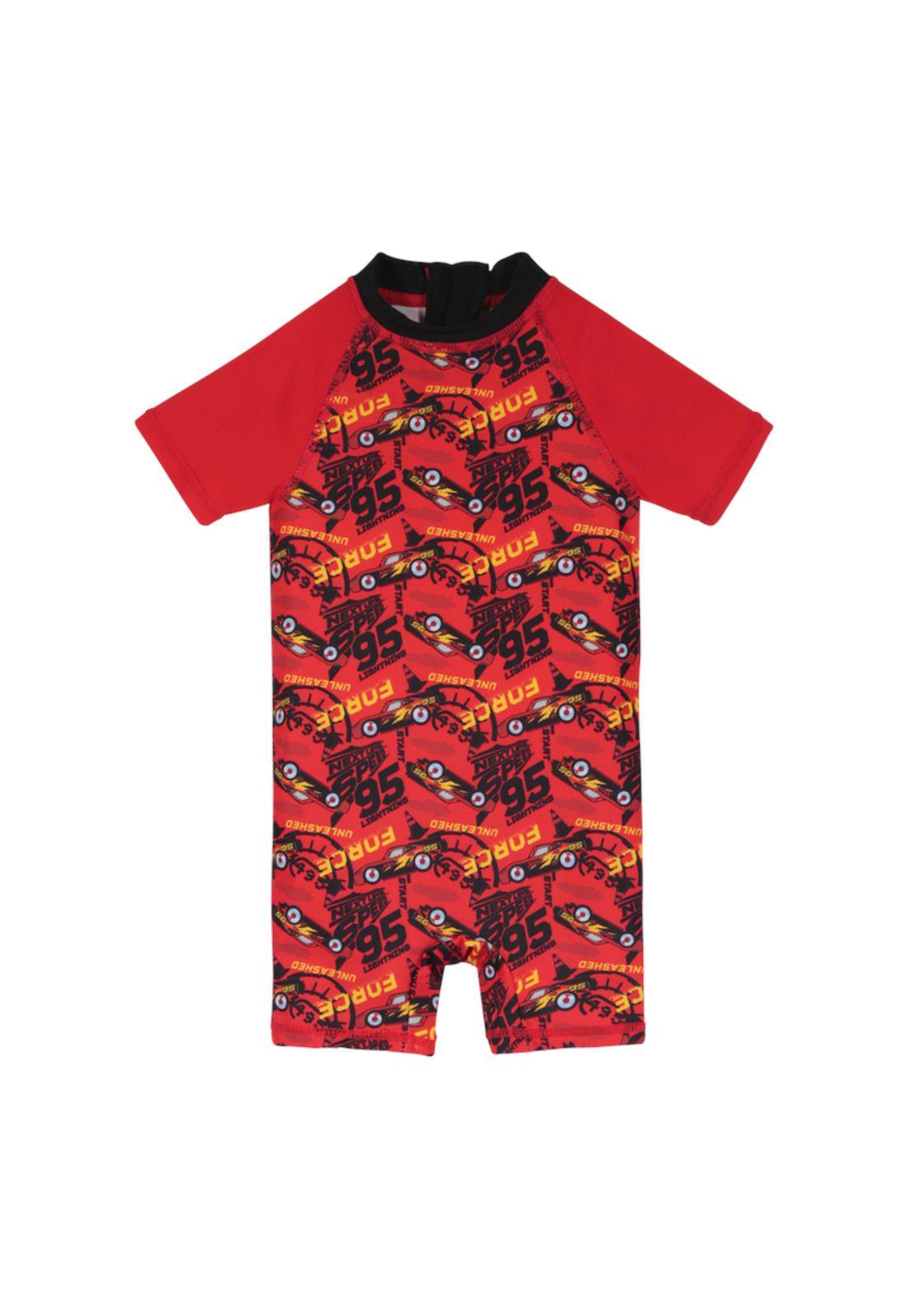 Traje de Baño Bebe Niño Body UV 50 Disney Cars Rojo-0