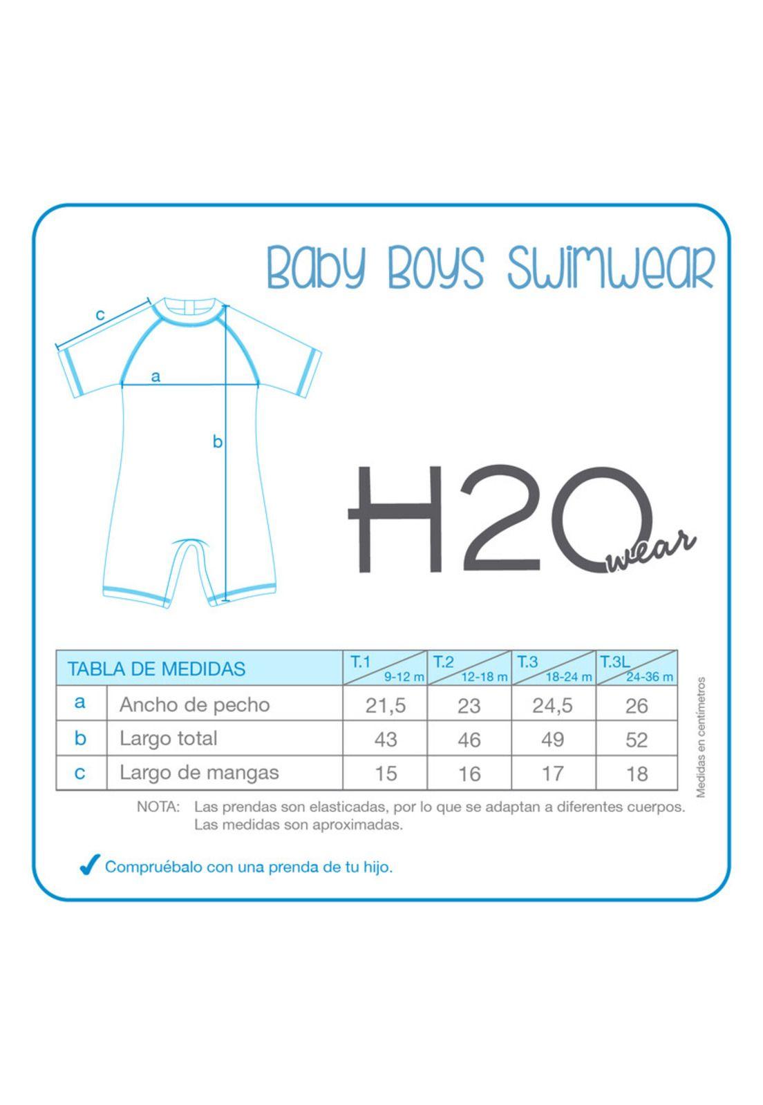 Traje de Baño Bebe Niño Body UV 50 Disney Cars Rojo-2