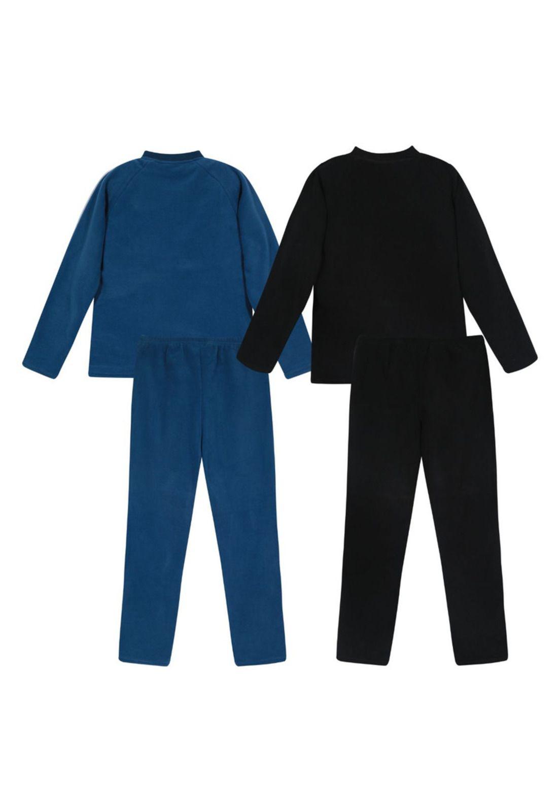 Pack 2 Pijama Teens Niño Polar  Multicolor H2O Wear-1