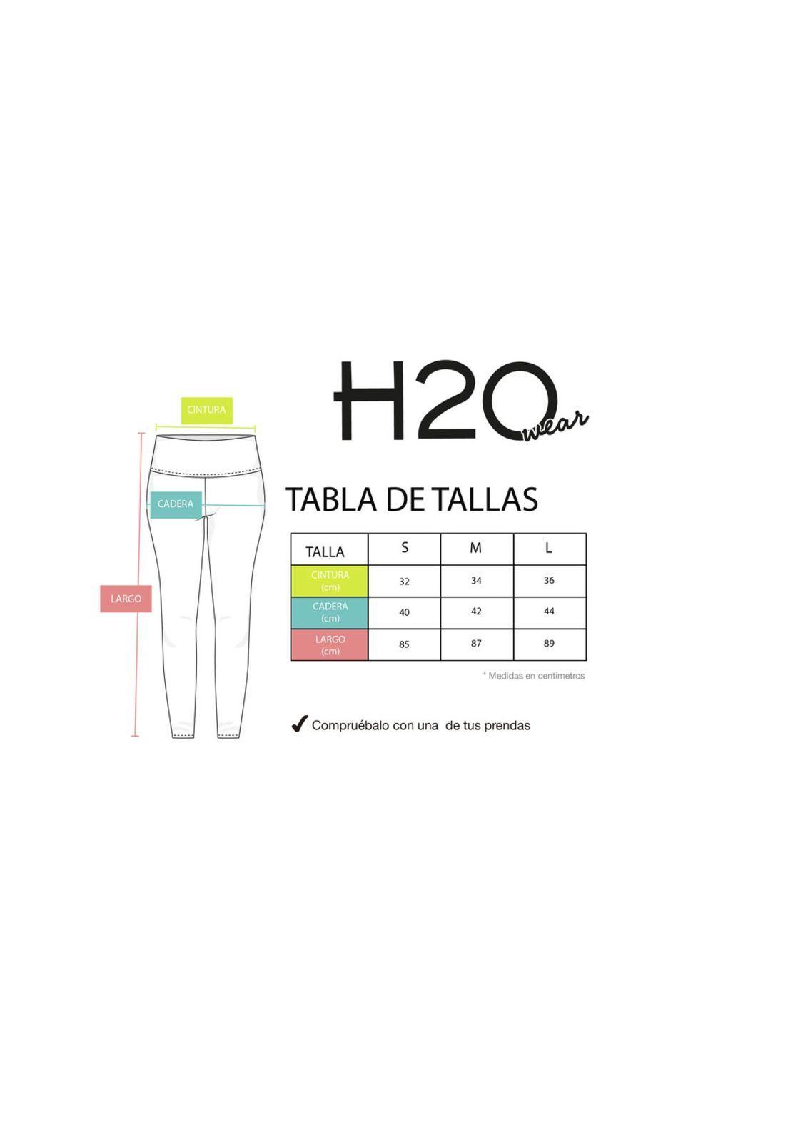 Mujer Calza Flare Con Pretina  H2O Wear Negra-3