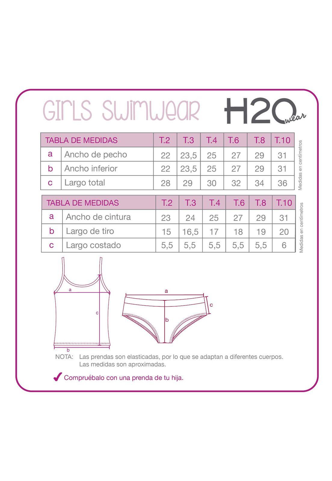 Traje de Baño Niña Tankini Disney Princesas Rosa-3