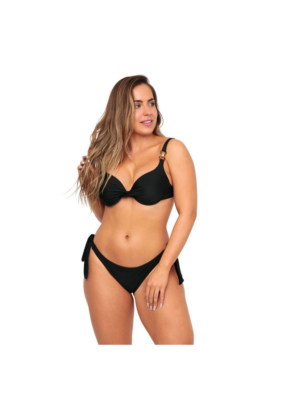 Traje de Baño Mujer Bikini Copas Adela H2O Wear Negro-0