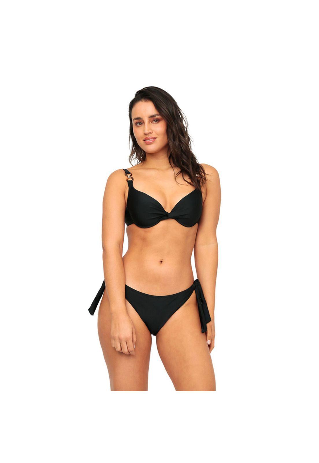 Traje de Baño Mujer Bikini Copas Adela H2O Wear Negro-6