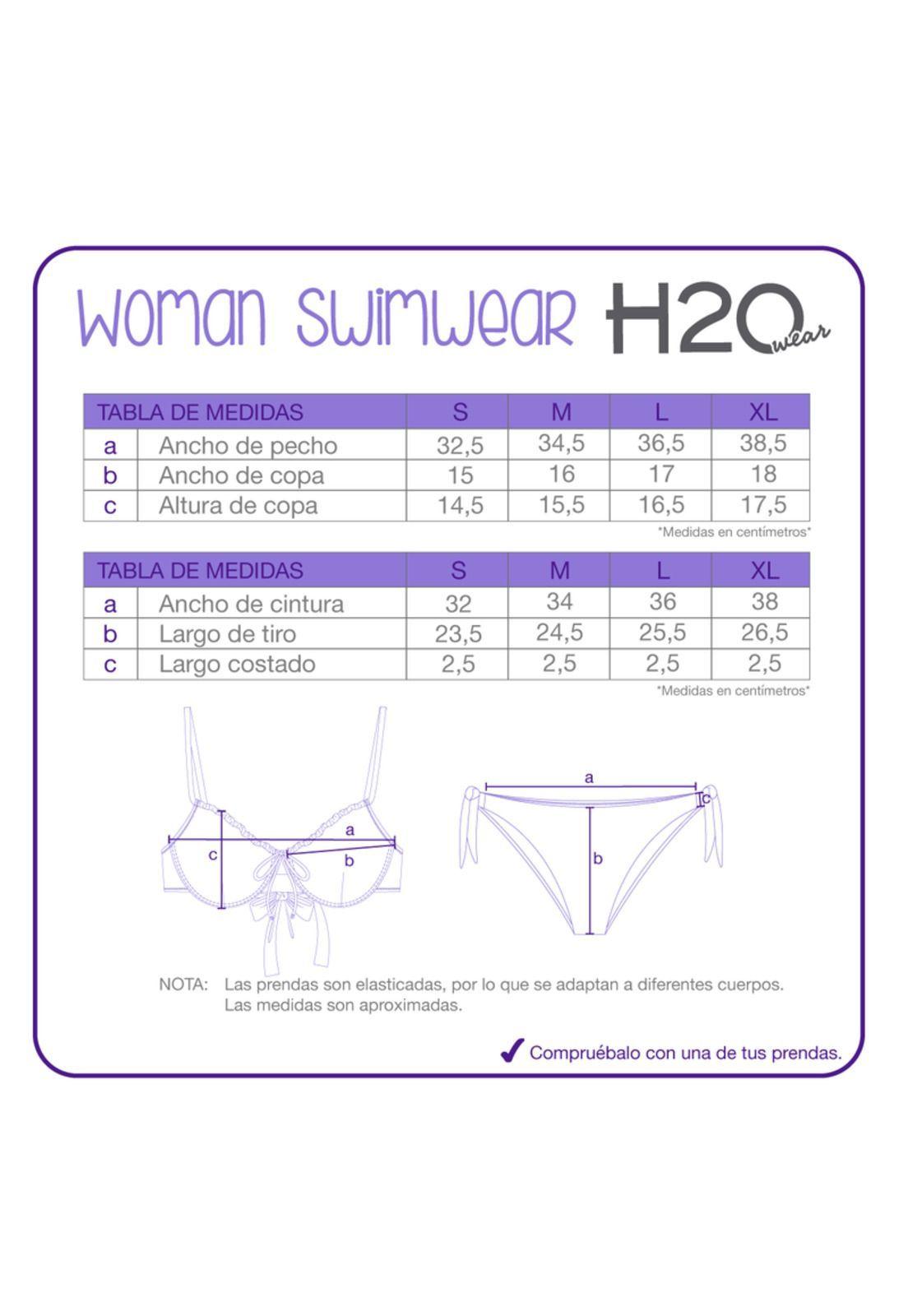 Traje de Baño Mujer Bikini Copas Adela H2O Wear Negro-9