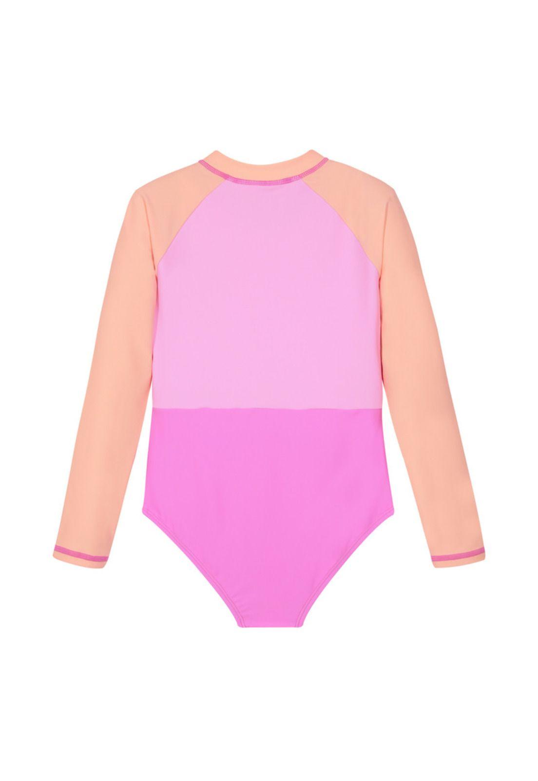 Traje de Baño Niña UV30+ Colores Cierre Niña H2O Wear-1