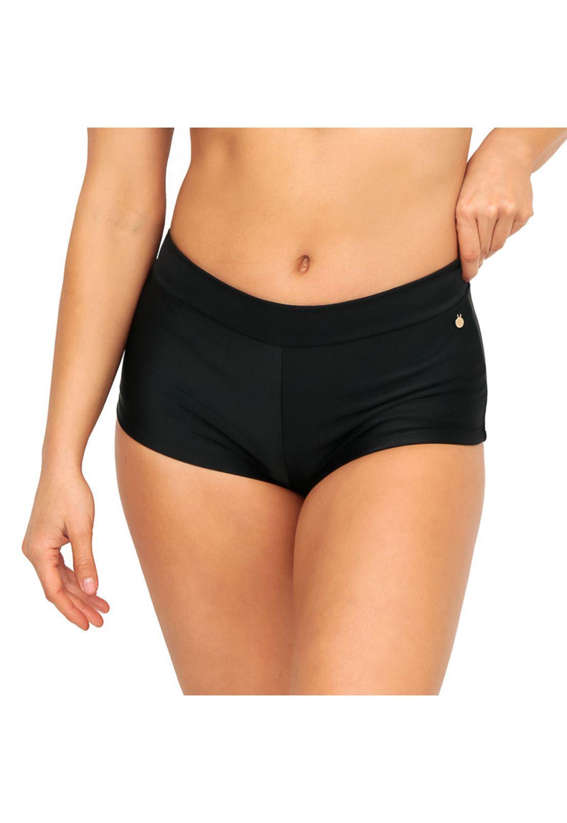 Traje de Baño Bottom Hot Pant Olivia H2O Wear Negro-0